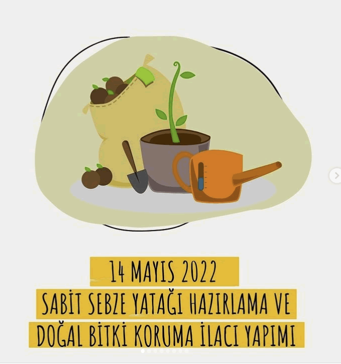 14 Mayıs Cumartesi Dünya Çiftçiler Günü’nde, TADYA Sabit sebze yatağı hazırlama ve doğal koruma ilacı yapımı